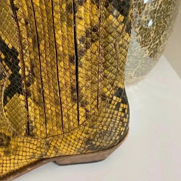 Golden Goose Santiago Snake Embossed Western Boot - Picture 2 of 16